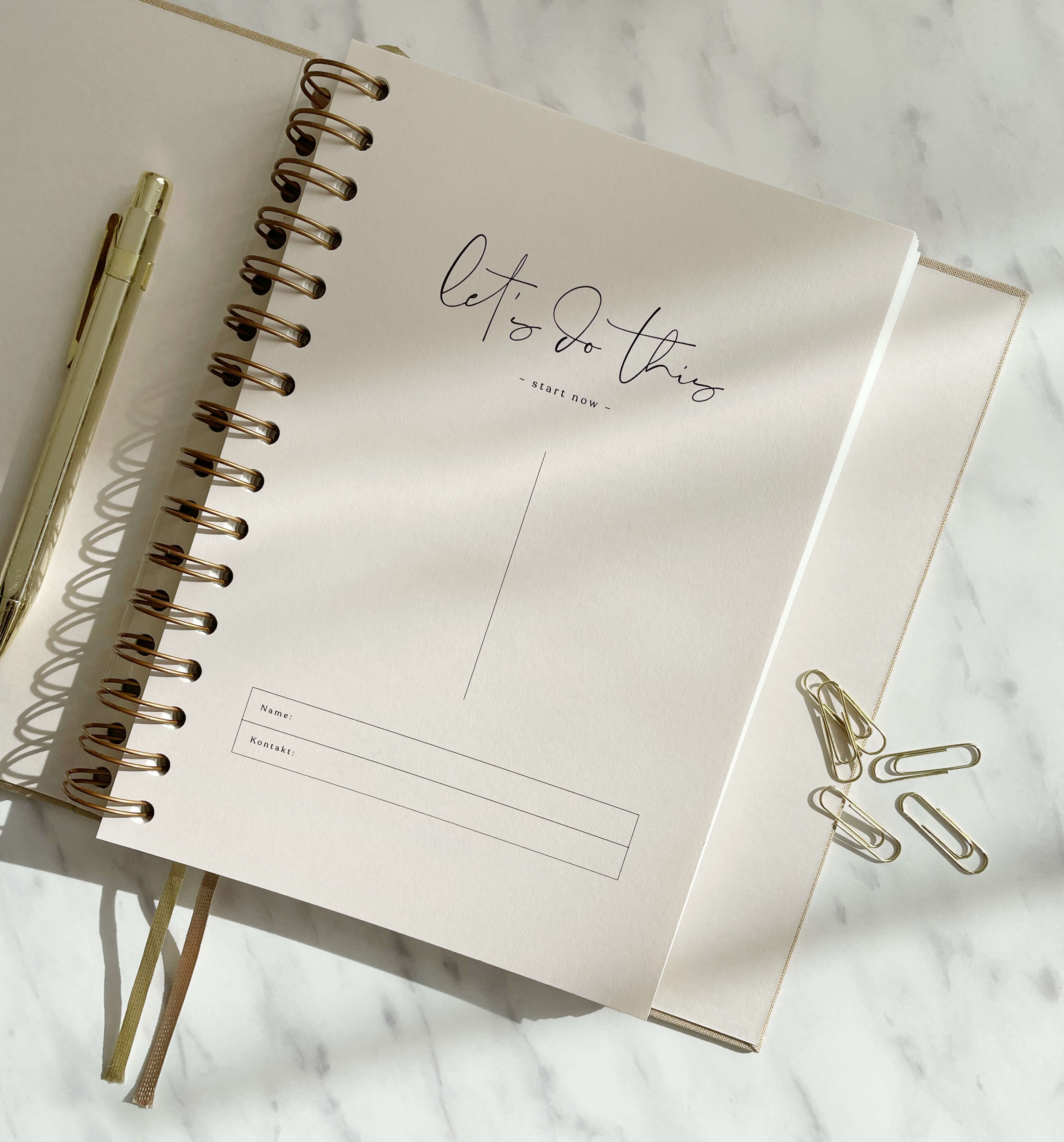 Kalender 2026 | DIN A5 | beige