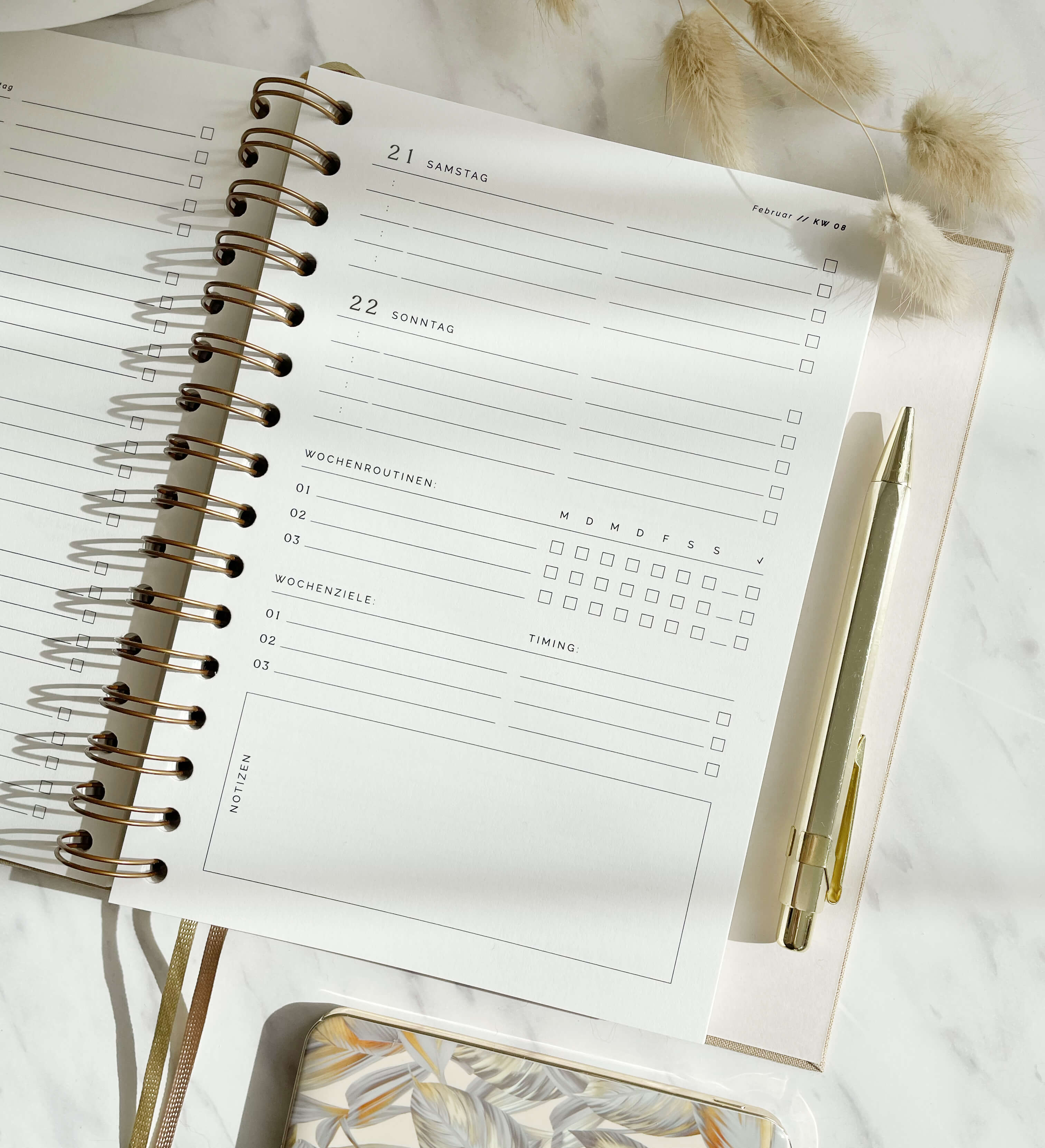 Kalender 2026 | DIN A5 | hellgrau