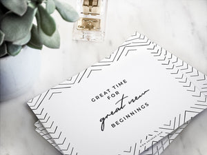 Serie "Black & White" | Postkarte „Great time“ | DIN A6