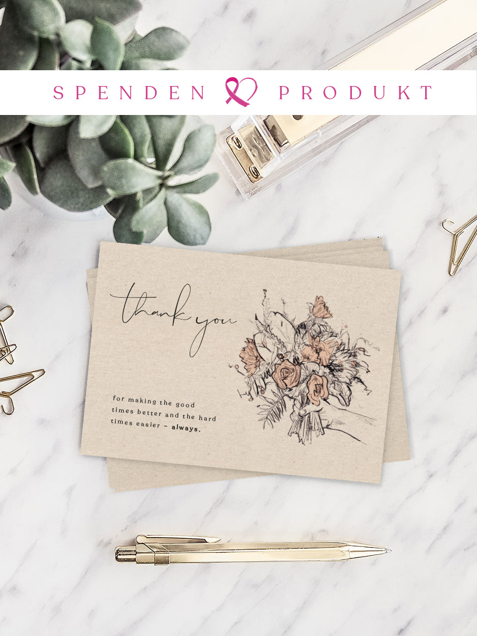 Postkarte "Thank you" | A6